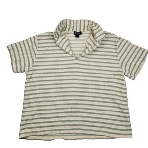 Boohoo Man Knit Polo Shirt Size L Brown‎ Collared Breathable Sailing Beach